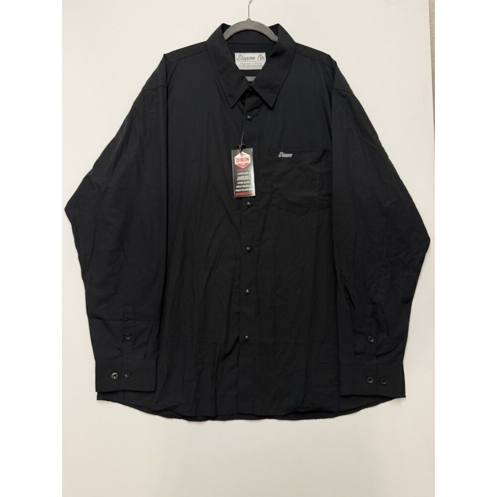 Dixxon Flannel Co. Signature Series Bamboo Shirt Mens 3XL Black Long Sleeve NWT